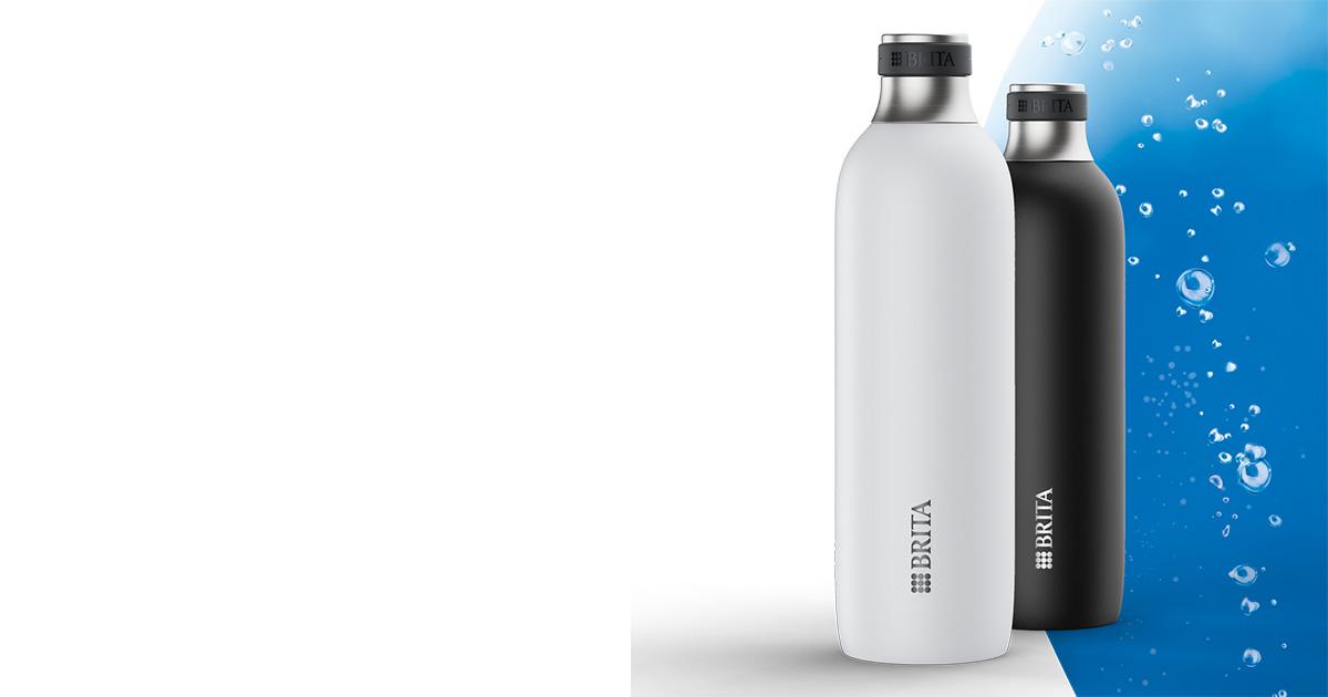 BRITA Trinkflasche Brita Glas-Flasche 1L für sodaTrio